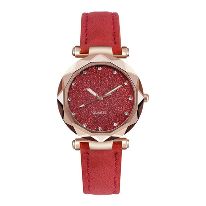 Chic Rhinestone Women's Watch with Vegan Leather Strap – Modern Elegant Ladies Watch for Casual and Formal Wear 14