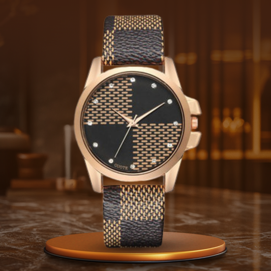 Classic Minimalist Fashion Watch for Men and Ladies – Black or White Strap, Elegant Analog Display