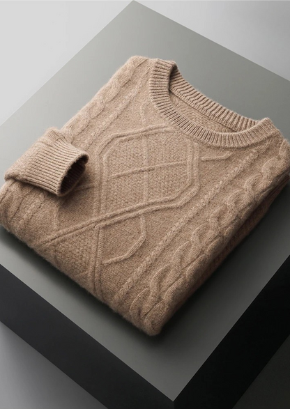 Crewneck Sweater Black Extra-Fine Merino Wool 4