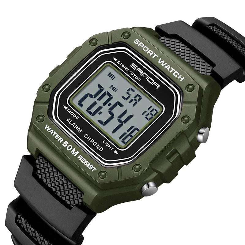 Durable Military Digital Watch with Shock Resistance and Waterproof Design – Tactical Army Watch for Men with Large LED Display 0