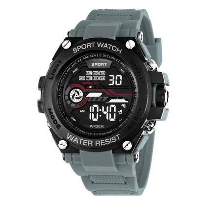 Durable Outdoor Digital Sports Watch with LED Display, Water Resistant, Shock Resistant, Multiple Functions – Ideal for Athletes and Adventurers 0