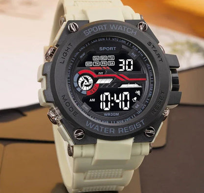 Durable Outdoor Digital Sports Watch with LED Display, Water Resistant, Shock Resistant, Multiple Functions – Ideal for Athletes and Adventurers 6