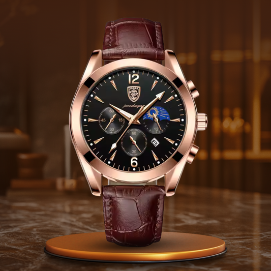 Elegant Quartz Watch for Men with Strap