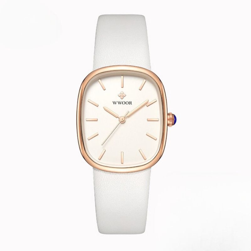 Elegant Women's Quartz Watch with Leather Strap – Minimalist Design for Ladies