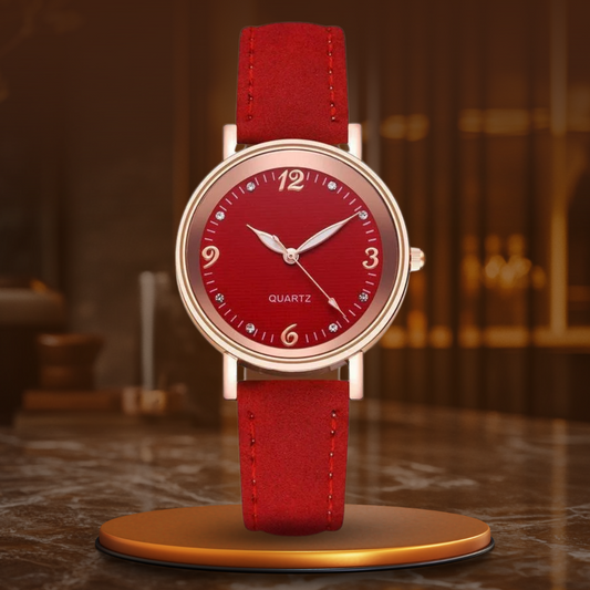 Elegant Women's Watch – Quartz Movement Ladies Timepiece