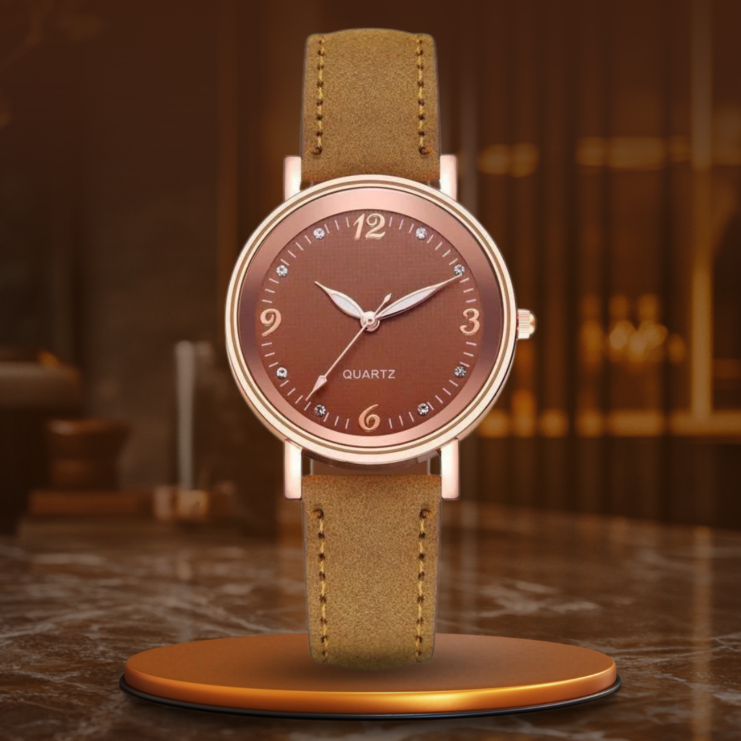 Elegant Women's Watch – Quartz Movement Ladies Timepiece
