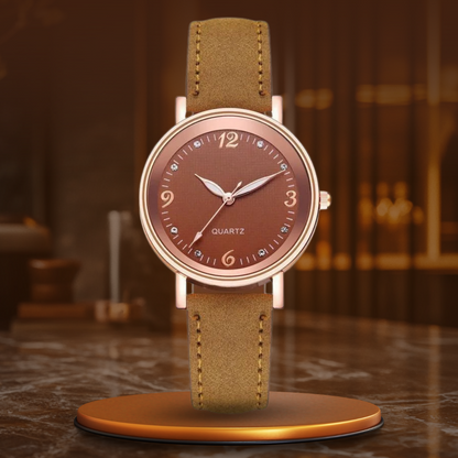 Elegant Women's Watch – Quartz Movement Ladies Timepiece