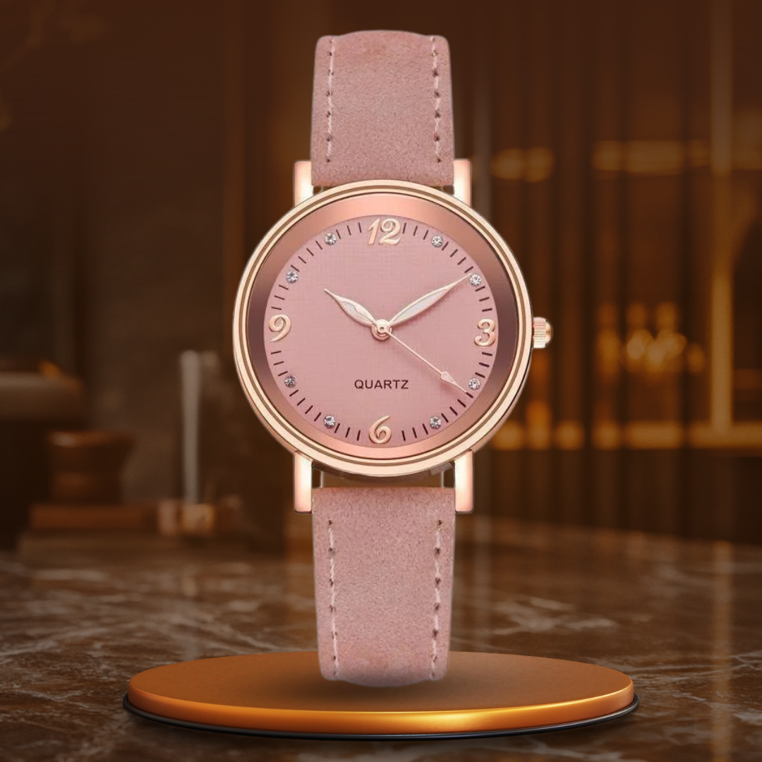 Elegant Women's Watch – Quartz Movement Ladies Timepiece
