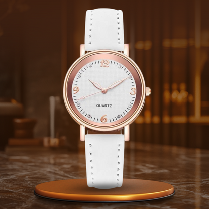 Elegant Women's Watch – Quartz Movement Ladies Timepiece