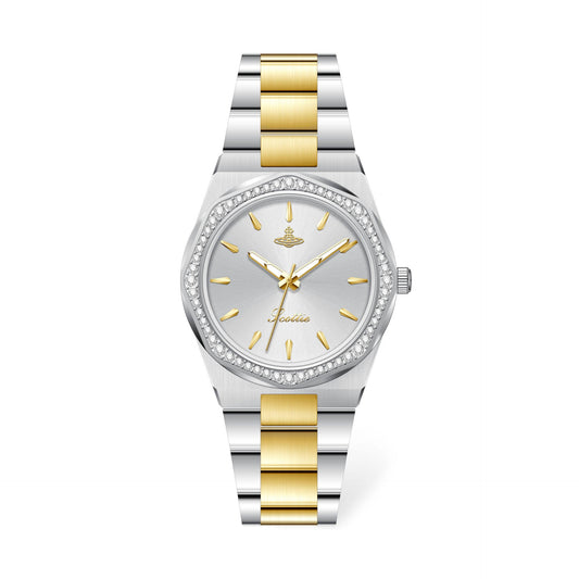 Elegant Women's Watch with Octagonal Dial and Diamond Accents – Slim Stainless Steel Design for Ladies 0