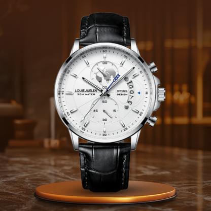 Fashion Sports Quartz Watch for Men – Water-Resistant Luxury Timepiece with Chronograph and Luminous Display 0