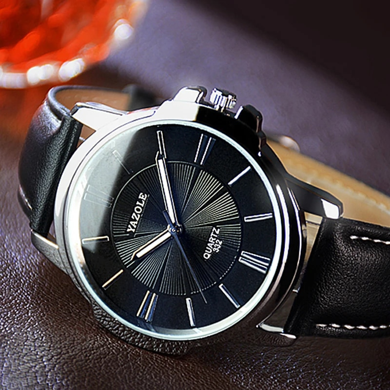 Blue Glass Strap Watch