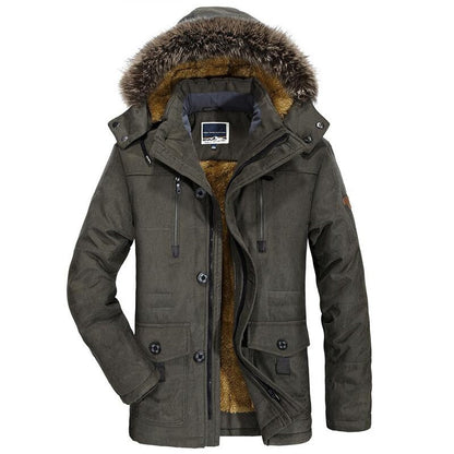 Men's Faux Fur Hooded Winter Jacket - Stylish, Warm, and Comfortable Outerwear for Cold Weather Adventures