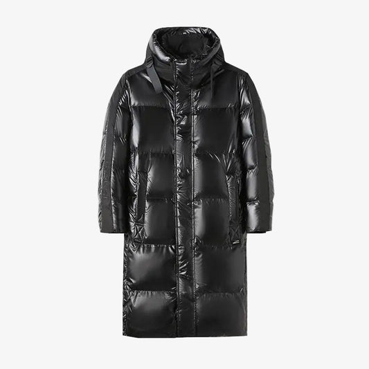 Harrison - Black Winter Down Jacket with Hood
