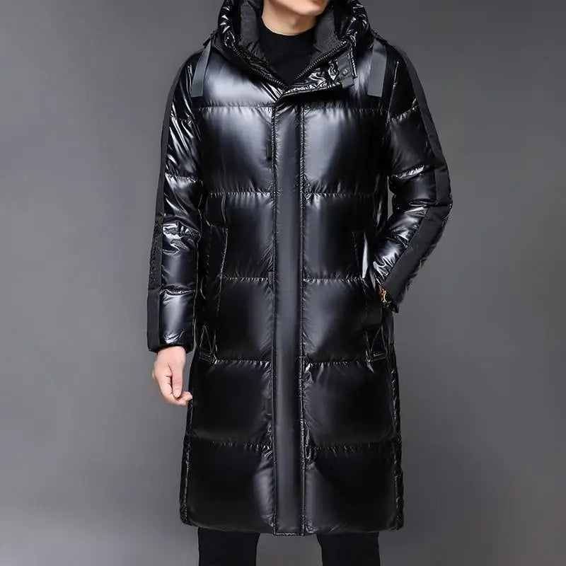 Harrison - Black Winter Down Jacket with Hood