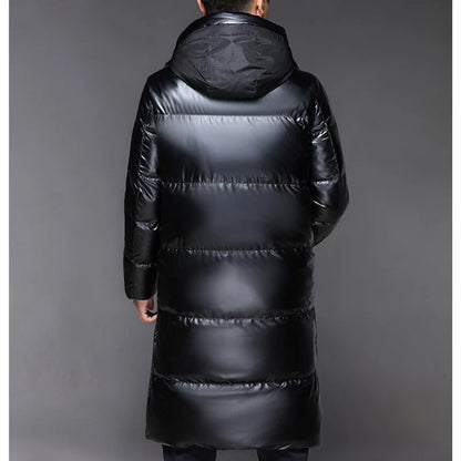 Harrison - Black Winter Down Jacket with Hood