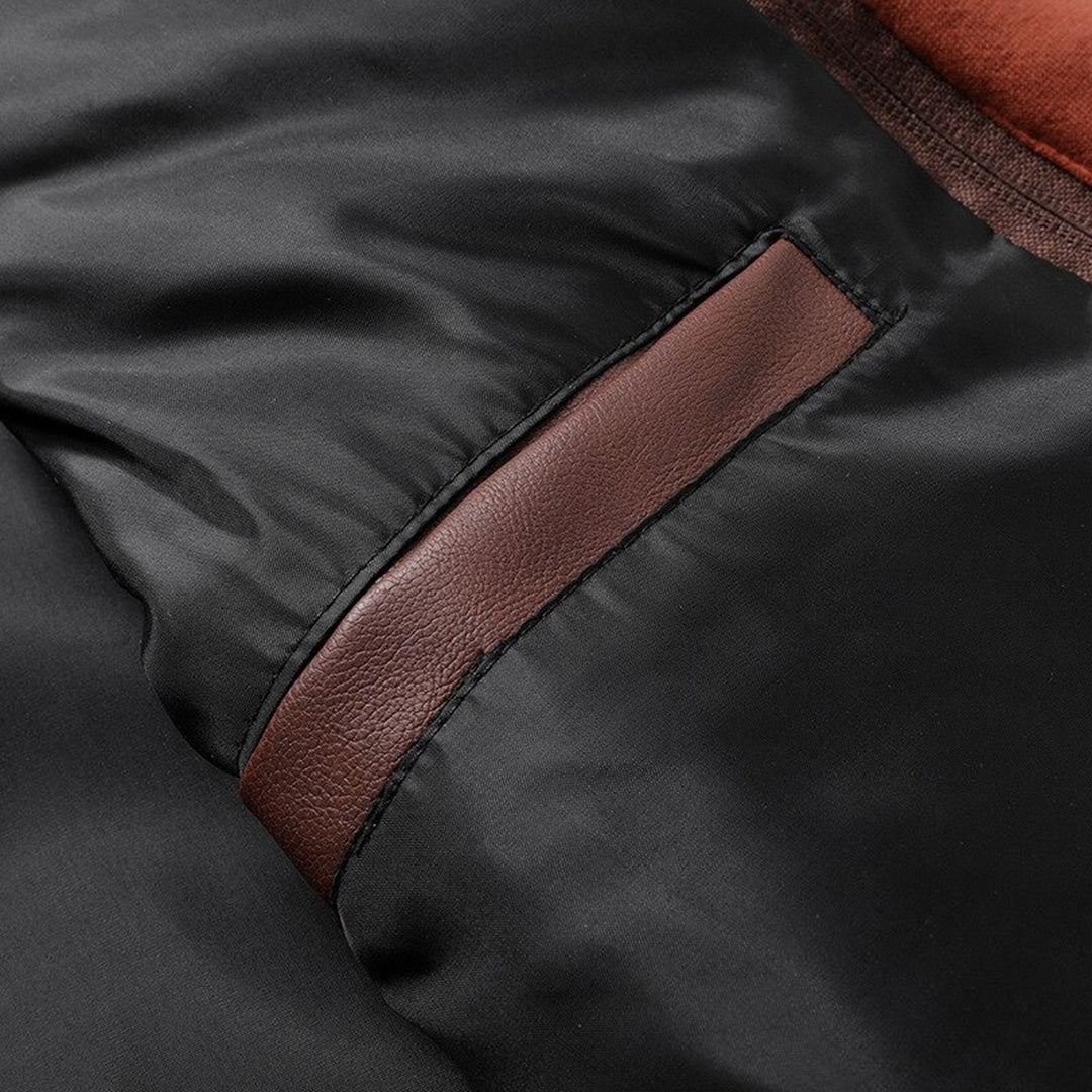 Men's Hooded Leather Jacket with Zip - Stylish, Durable, and Trendy Outerwear for All Seasons