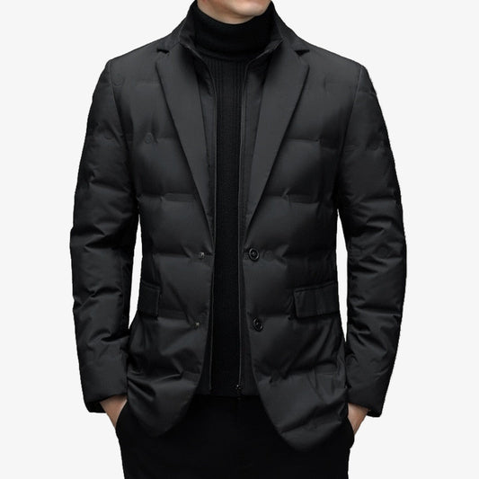 Men's Padded Formal Jacket - Stylish, Warm, and Comfortable Outerwear for Business and Special Occasions