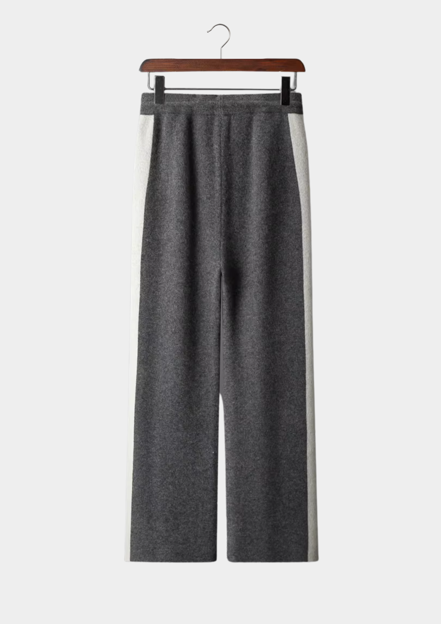 Leisure Trousers Womens Grey Extra-Fine Merino Wool 2