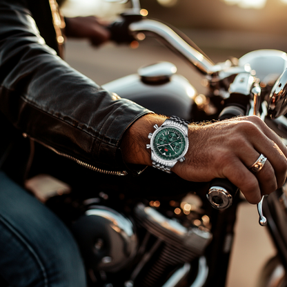 Limited Edition 42.5mm Stainless Steel Watch with Open Skeleton Dial – Water-Resistant and Scratch-Resistant 3