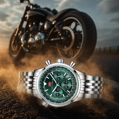 Limited Edition 42.5mm Stainless Steel Watch with Open Skeleton Dial – Water-Resistant and Scratch-Resistant 4