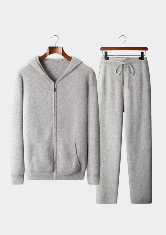 Loungewear Set Grey Extra-Fine Merino Wool