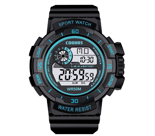 Luminous Waterproof Military Sports Watch with LED Display – Durable and Multifunctional 4