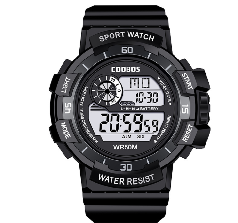 Luminous Waterproof Military Sports Watch with LED Display – Durable and Multifunctional 7