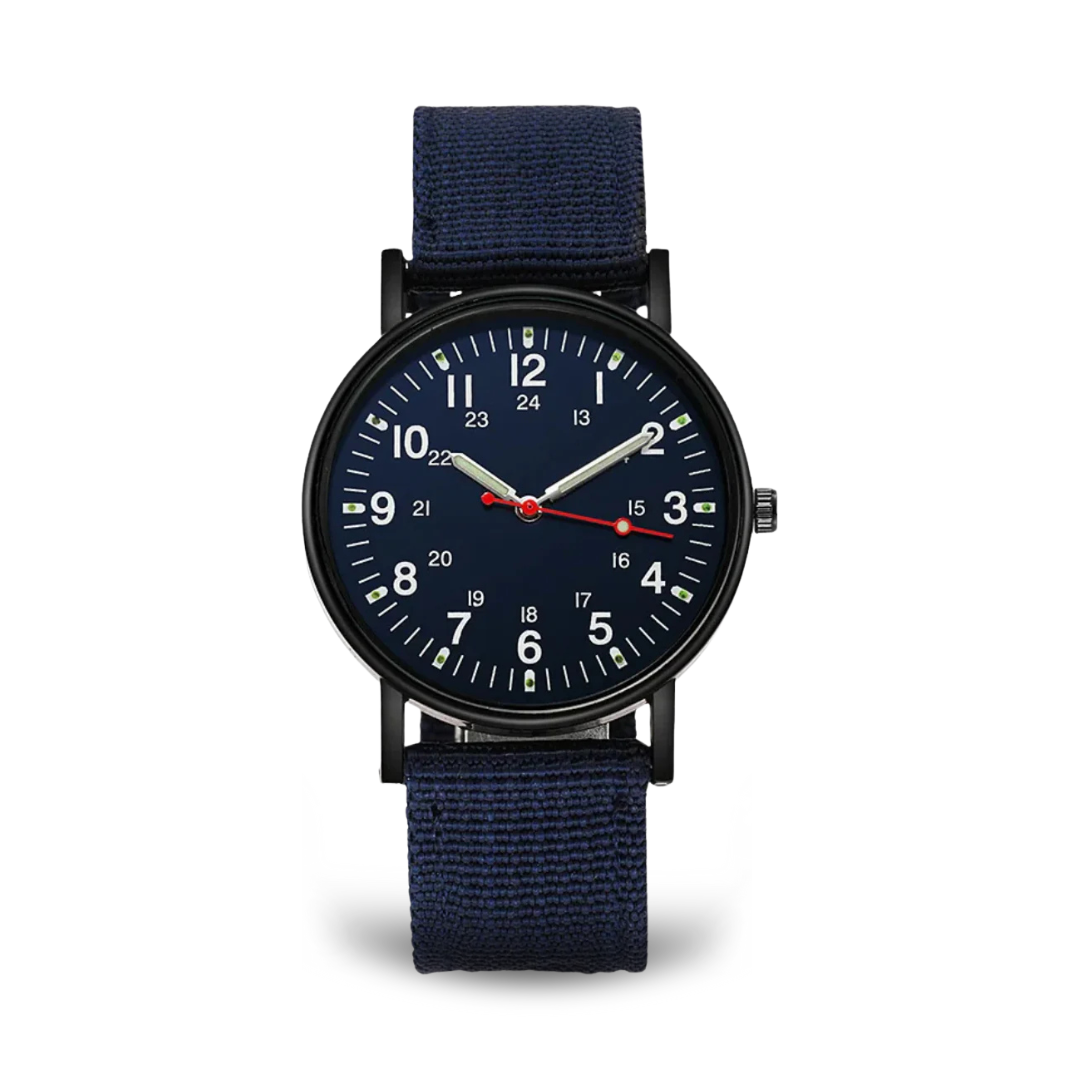 Luxury Quartz Wristwatch for Men with Luminous Hands and Water Resistant Design – Stylish Black Dial Timepiece