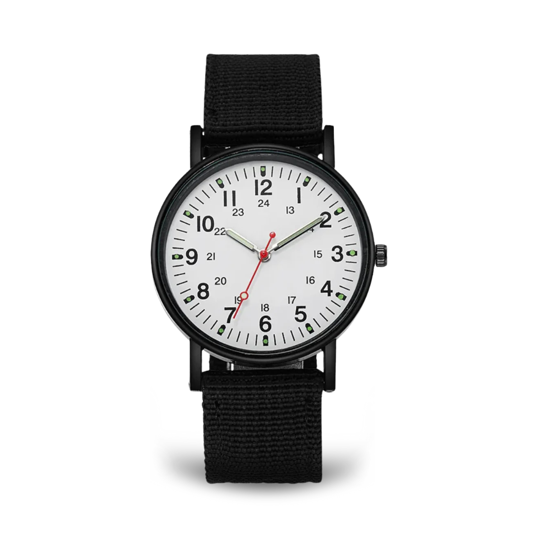Luxury Quartz Wristwatch for Men with Luminous Hands and Water Resistant Design – Stylish Black Dial Timepiece