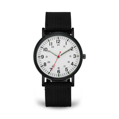 Luxury Quartz Wristwatch for Men with Luminous Hands and Water Resistant Design – Stylish Black Dial Timepiece
