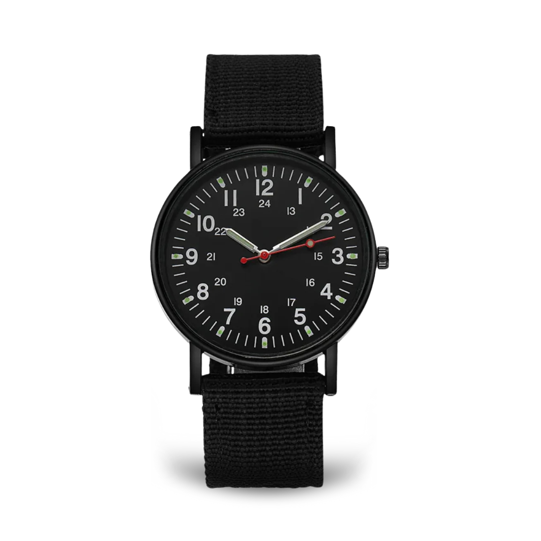 Luxury Quartz Wristwatch for Men with Luminous Hands and Water Resistant Design – Stylish Black Dial Timepiece