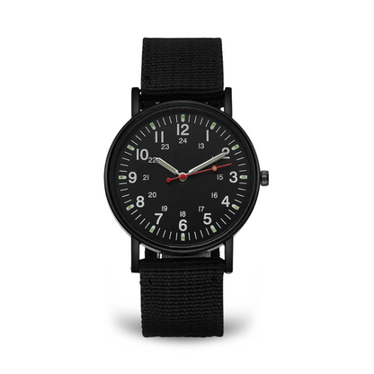 Luxury Quartz Wristwatch for Men with Luminous Hands and Water Resistant Design – Stylish Black Dial Timepiece