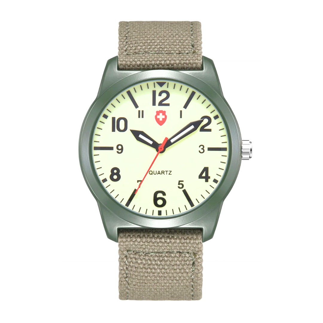 Men's Casual Sports Watch Black Canvas