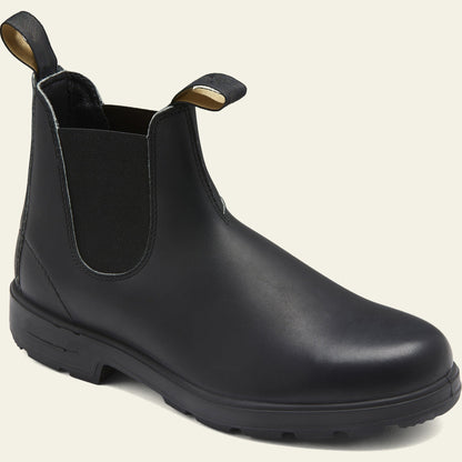 Men's Chelsea Boots Black Leather Slip-On Ankle Fit