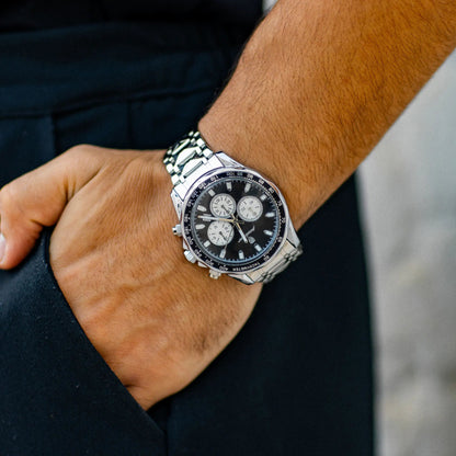 Men's Chronometer Watch Silver Stainless Steel 1