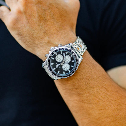 Men's Chronometer Watch Silver Stainless Steel 3