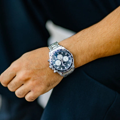 Men's Chronometer Watch Silver Stainless Steel 4