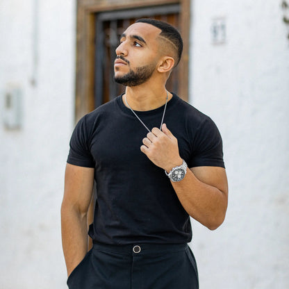 Men's Chronometer Watch Silver Stainless Steel 6