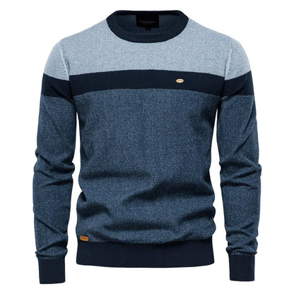 Men's Half Zip Sweater Grey Cotton Blend 0