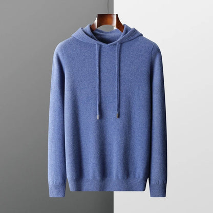 Men's Hoodie Grey Merino Wool