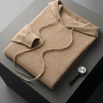 Men's Hoodie Grey Merino Wool