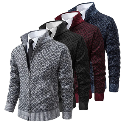 Men's Jacket Black High-Quality Fabric Winter Warmth 1