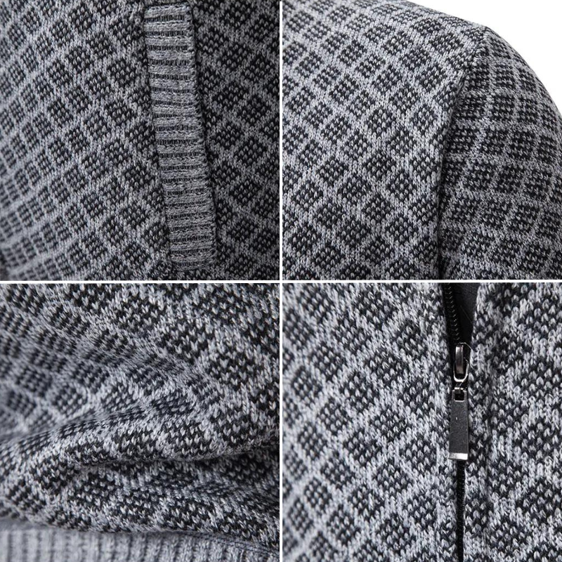 Men's Jacket Black High-Quality Fabric Winter Warmth 3