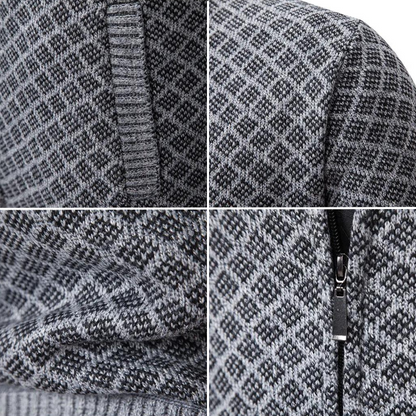 Men's Jacket Black High-Quality Fabric Winter Warmth 3