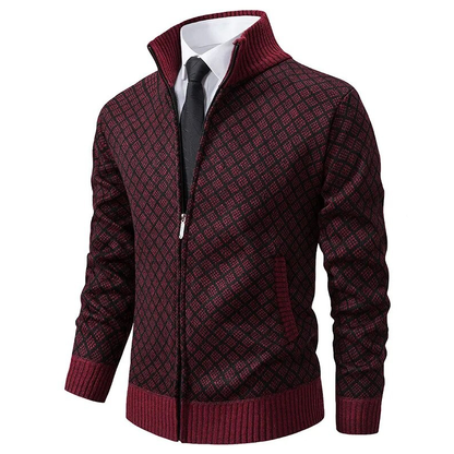 Men's Jacket Black High-Quality Fabric Winter Warmth 4