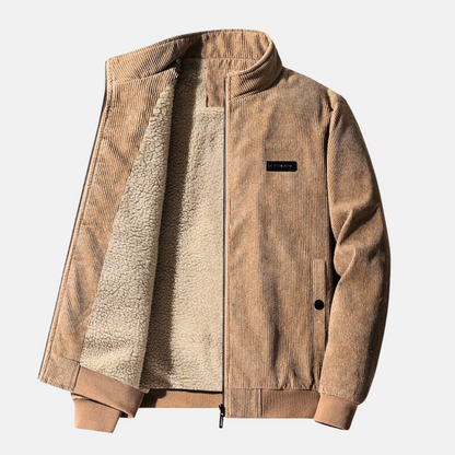 Men's Jacket Brown Corduroy Premium Fabric 3