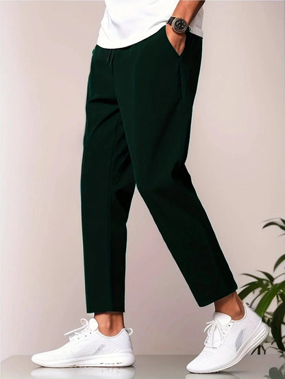 Men's Joggers Black Lightweight Quick-Drying Fabric