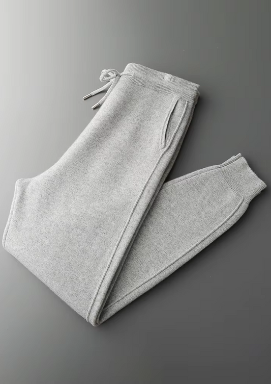 Men's Joggers Grey Extra-Fine Merino Wool