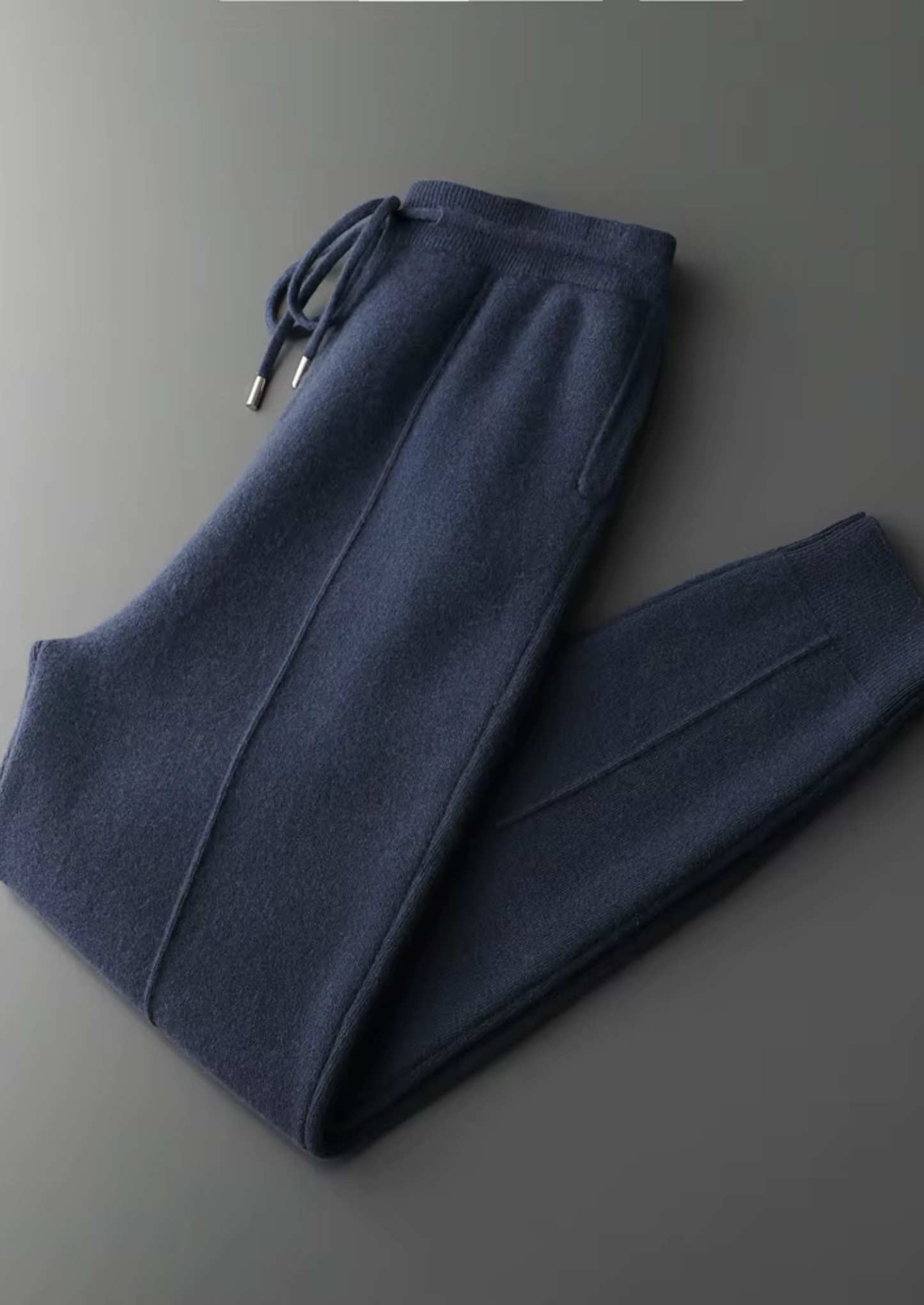 Men's Joggers Grey Extra-Fine Merino Wool Relaxed Fit 10
